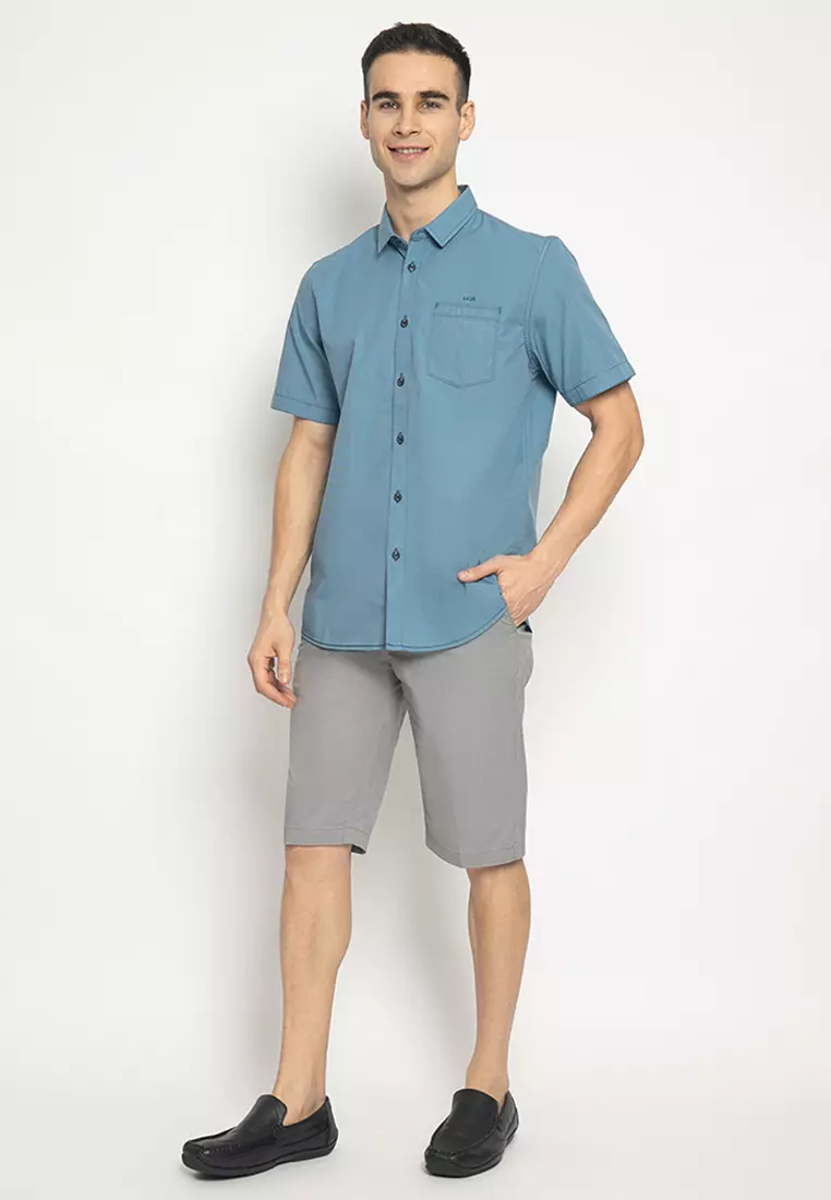 LGS - Celana Chinos Pendek Pria - Katun - Reguler Fit - Stretch - CSS.581.S080