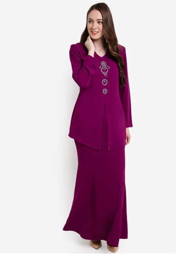 Butik Sireh Pinang Purple Bella Donna Kebaya Modern Buaasfcmy_