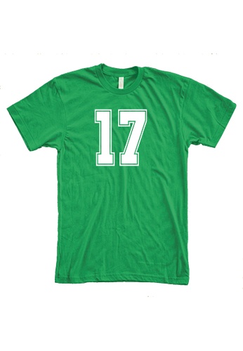 MRL Prints green Number Shirt 17 T-Shirt Customized Jersey 927E8AA6B3D5B0GS_1