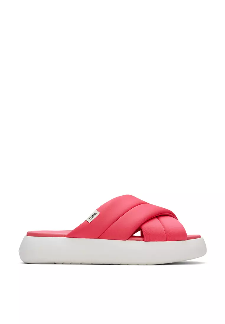 Discount on Toms  shoes - SKU: Sandals Alpargata Crossover Women - Raspberry Repreve® Jersey
