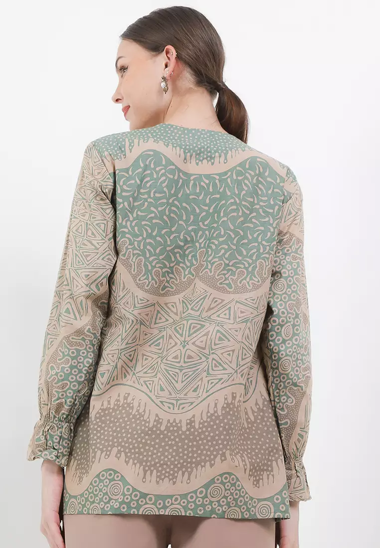 Piramid Blouse Batik Premium Wanita Casual Modern