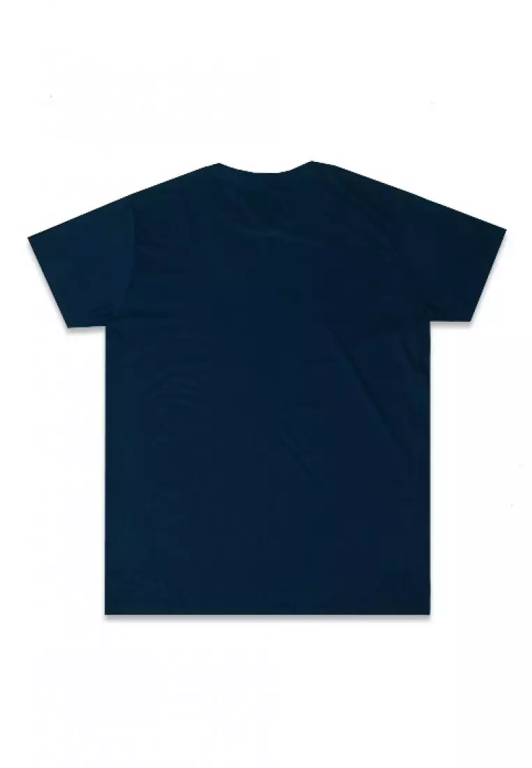 MTF79 tido thrdy navy kaos pria