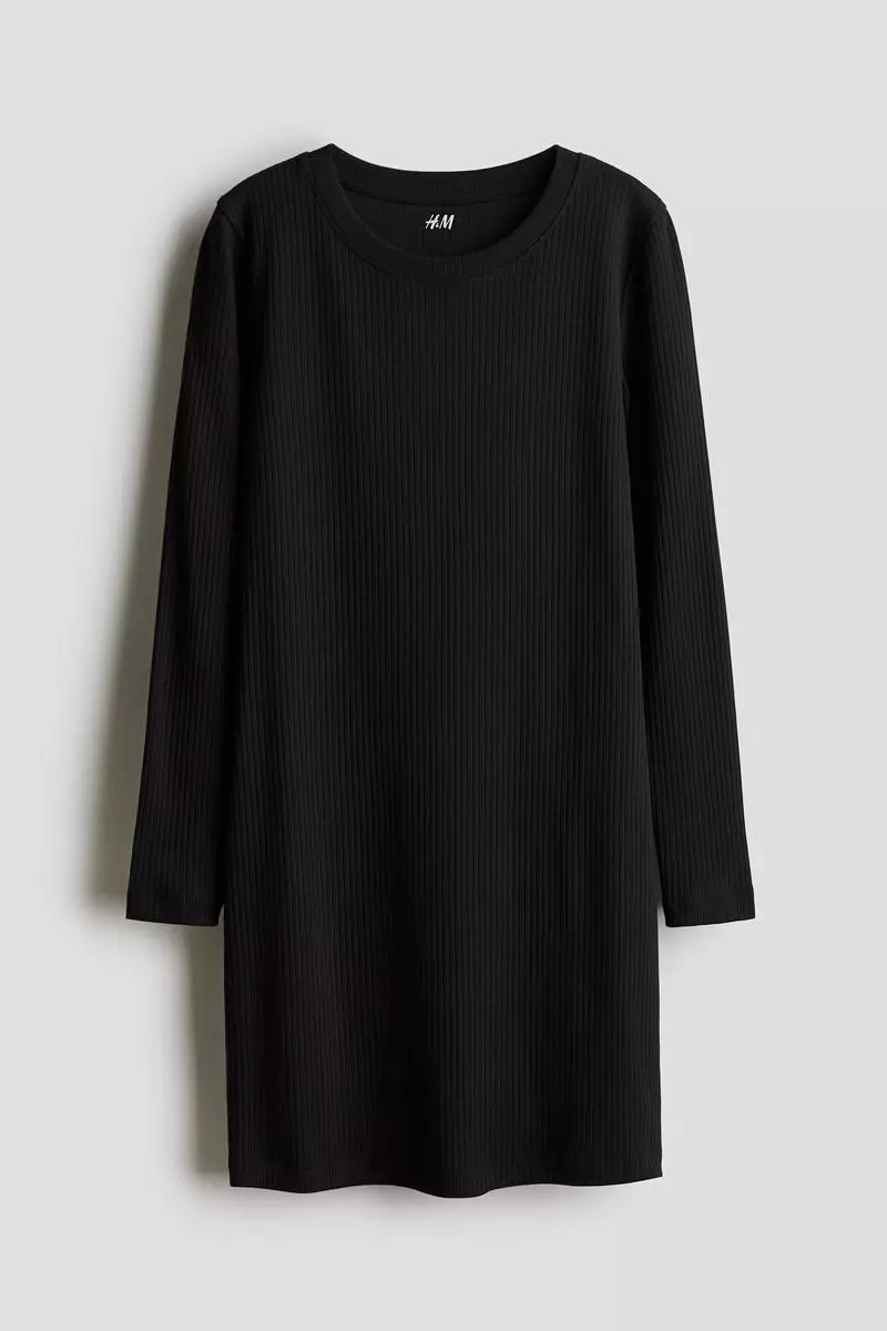Buy H&M Ribbed jersey dress 2026 Online | ZALORA