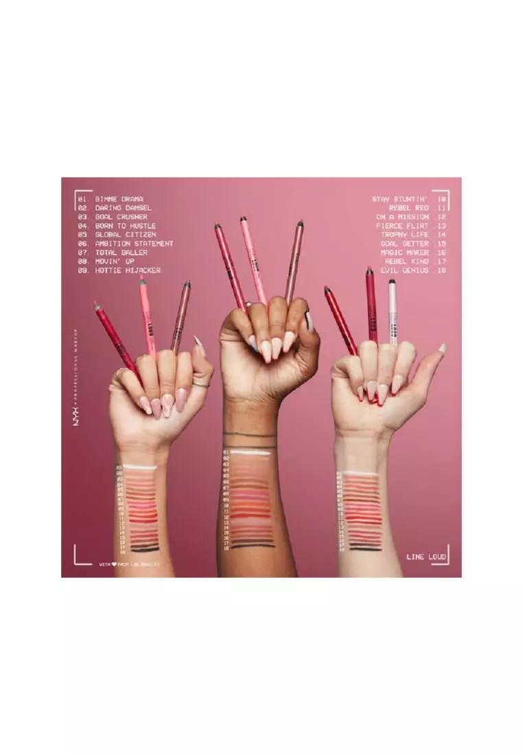 Buy NYX Nyx Line Loud Lip Pencil Goal Getter 2023 Online ZALORA Singapore