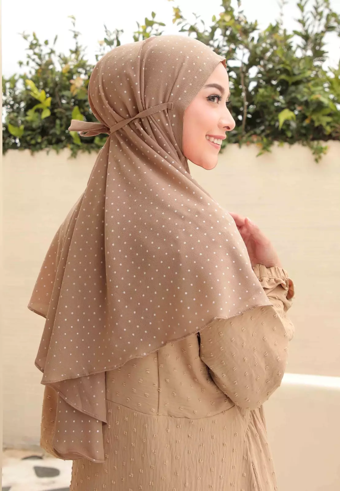 Zelena - Rowena Bergo | Hijab Instan Tali | Kerudung Motif - Copper Ginger