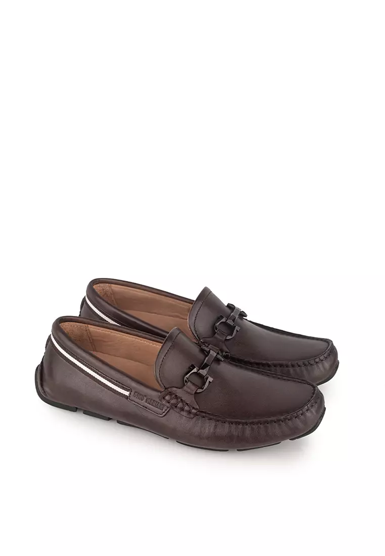 Sepatu Casual Pria Loafer Moccasin Gino Mariani Bartoli 12 Dark Brown