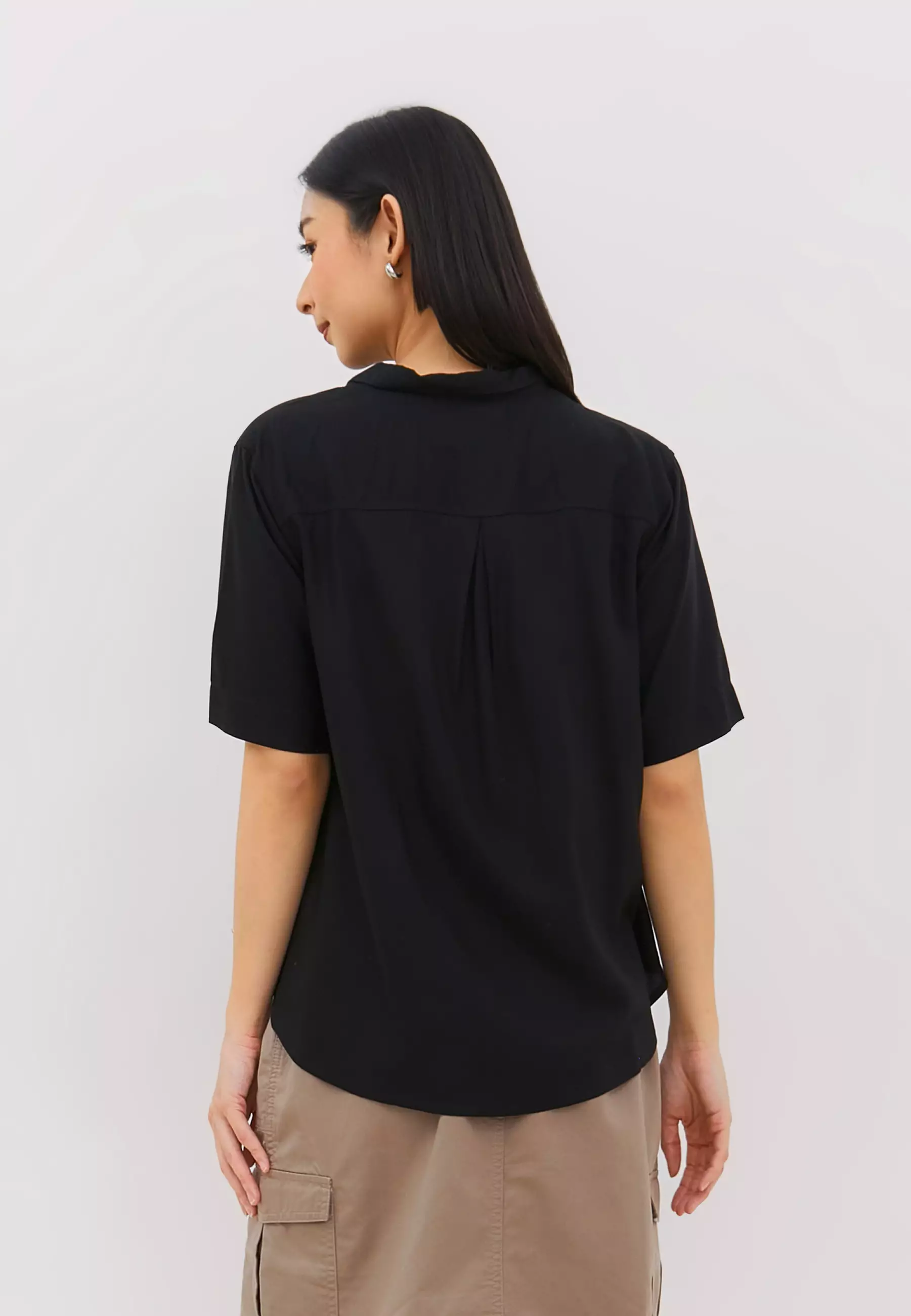 Kamila Black Blouse (G.1502)