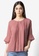 FabAlley pink Pleated Bell Sleeve Top BC72CAAE35E45FGS_1