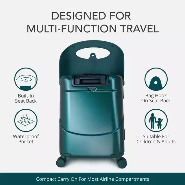 Miamily Check In and Carry On Cabin Luggage TSA 18- Dusty Pink - Koper Travelling Anak & Dewasa