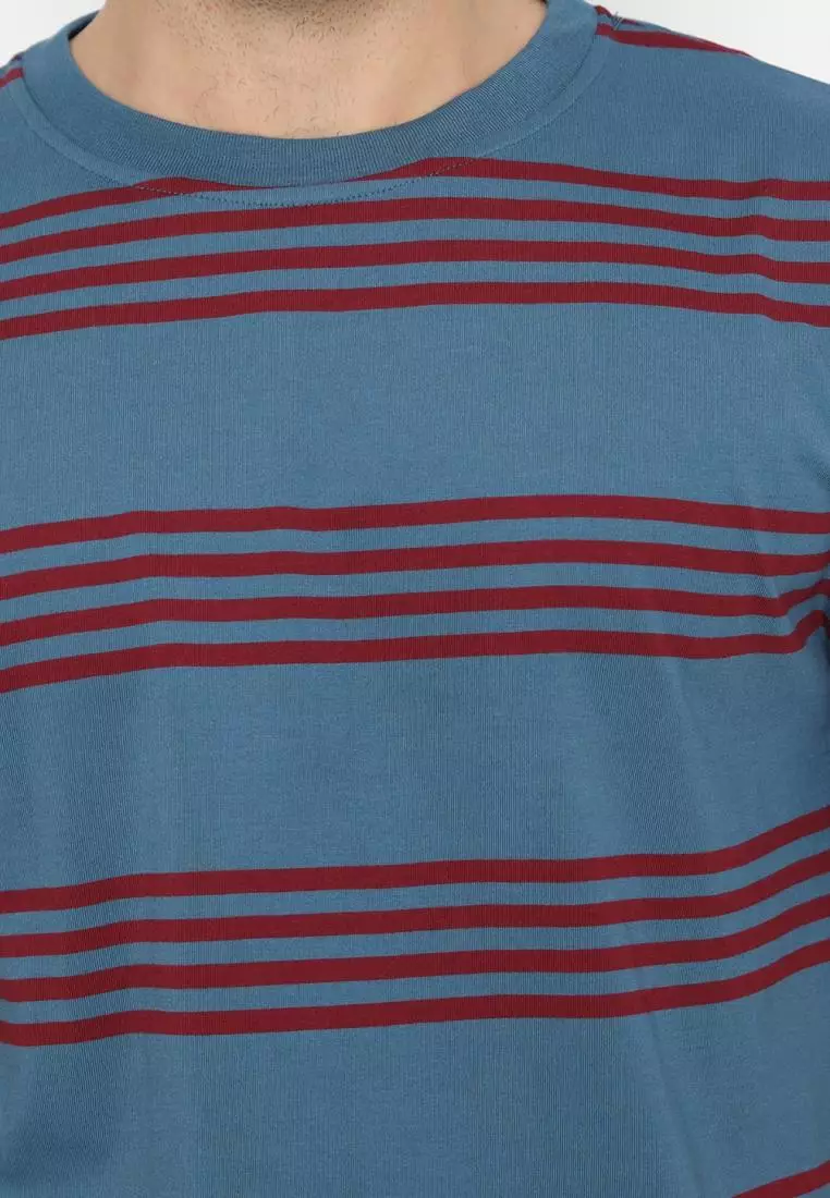 MATSUDA Kaos Oversize 20s Stripe Heavyweight T shirt Nankoku