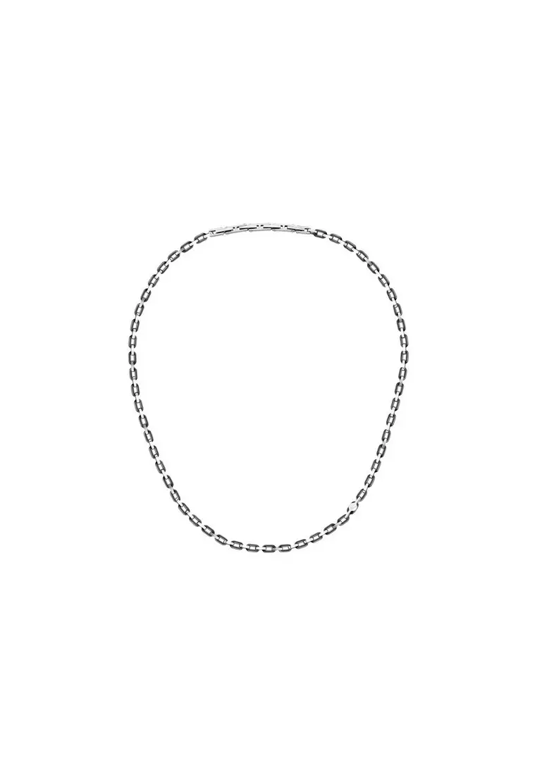 Maserati Jewels 51+4.5cm Men's Stainless Steel Necklace JM226ATZ74（Adjustable）