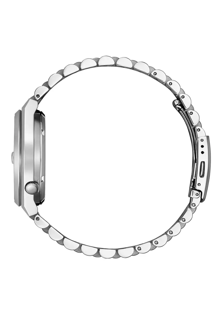 Citizen 西鉄城 TSUYOSA 系列香檳色錶盤不銹鋼錶帶自動機械商務男士腕錶 NJ0151-88W