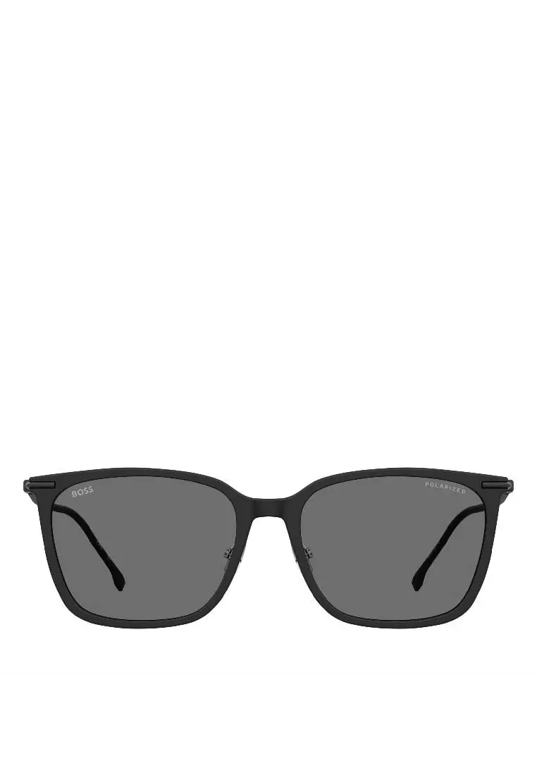 BOSS Sunglasses BOSS 1689/F/SK-003-M9, Square Sharp with Matte Black color