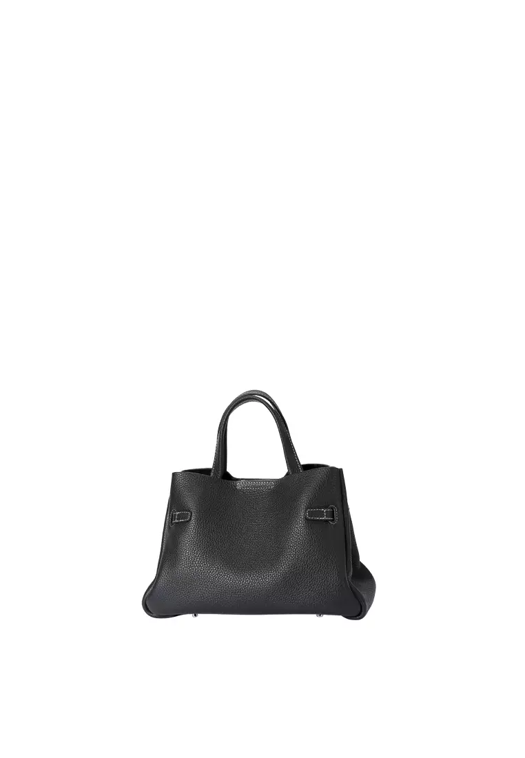 SAOIRSE Belt Soft Structural Shoulder Tote Mini - Black