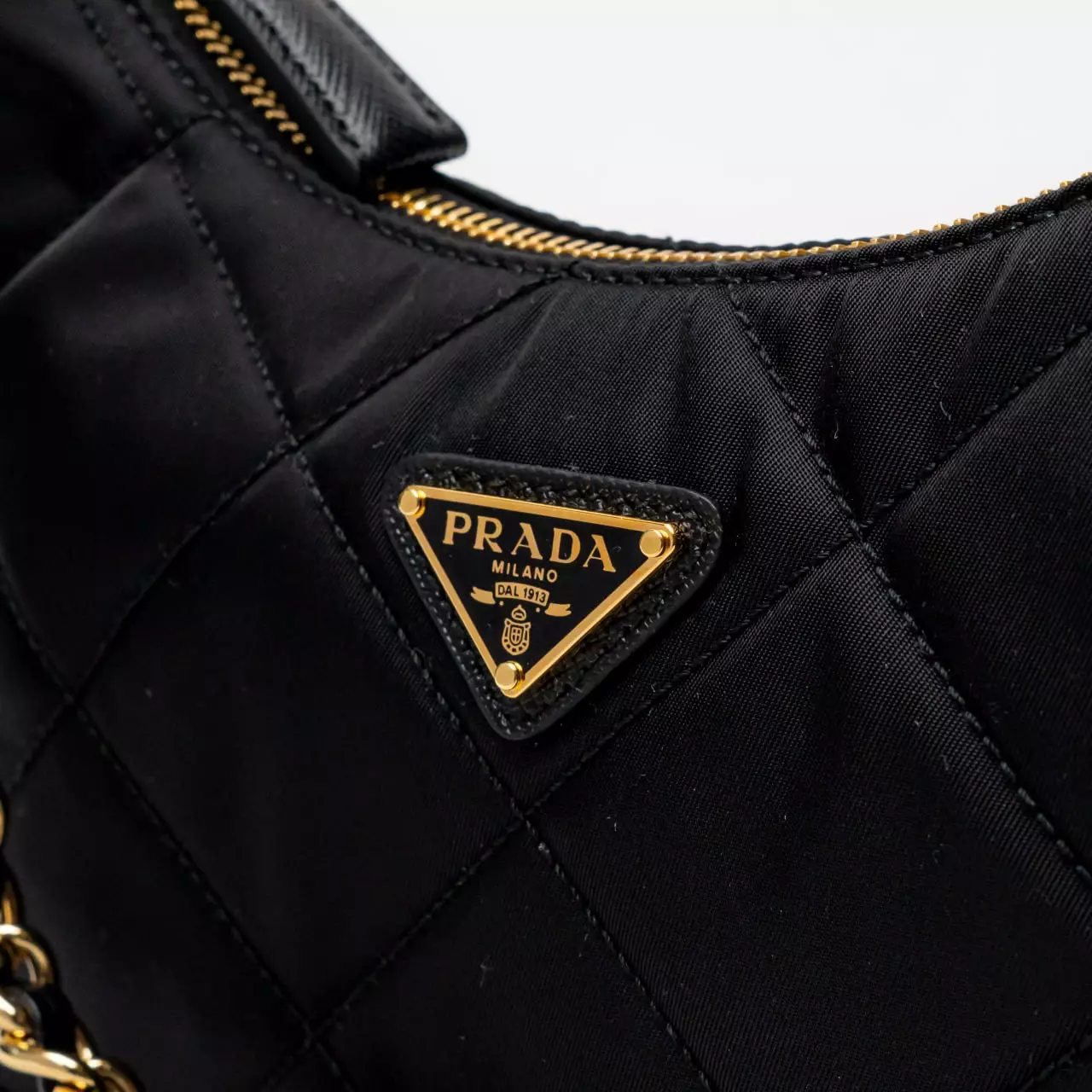 Re-Edition 1995 Chaîne Re-Nylon Mini Bag Black