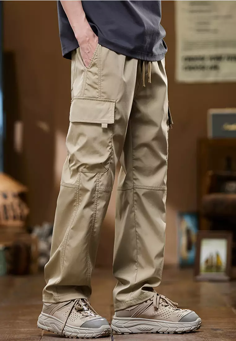 Drawstring Casual Cargo Pants