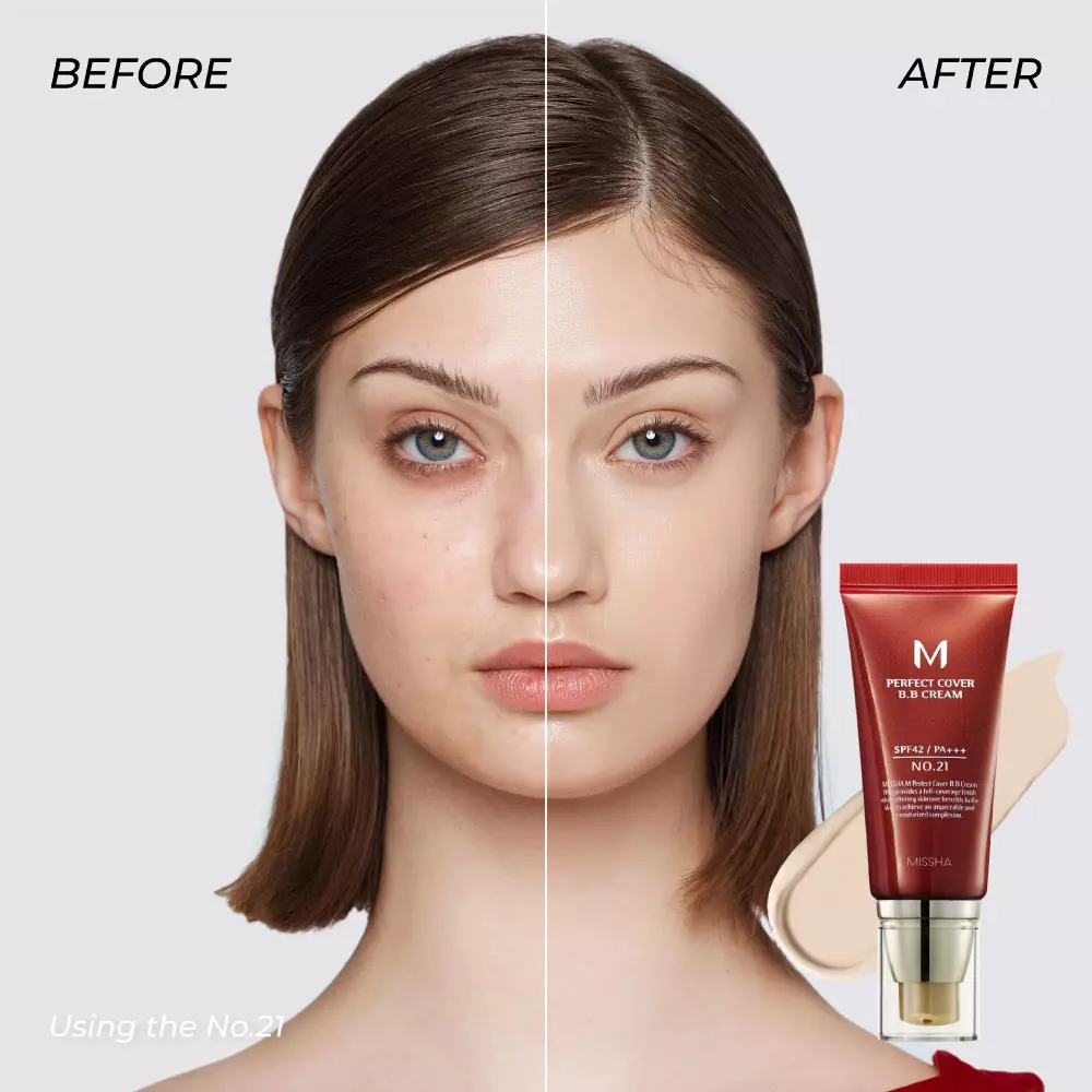MISSHA M Perfect Cover BB Cream SPF42/PA+++ (50ml) No. 21 Light Beige