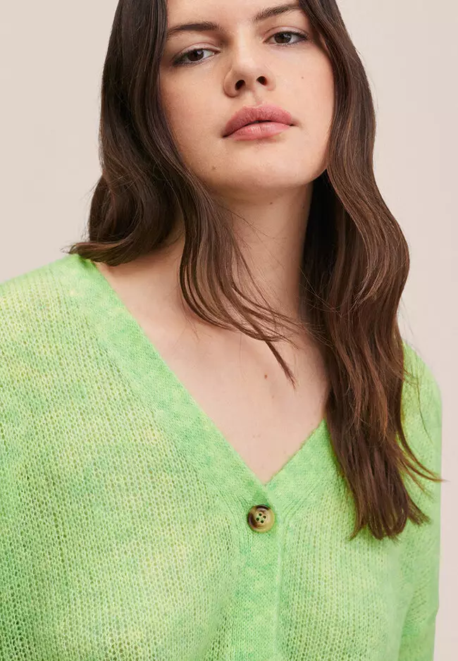 V-Neck Knit Cardigan