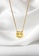 ZITIQUE gold Women's Diamond Embedded Smile Face Necklace - Gold 744D0AC77E3E6BGS_2