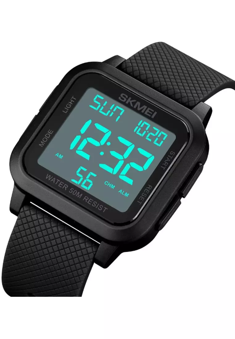 Jam Tangan Digital Pria Waterproof Many Function Strap Tali Material Silicone GN90 ORIGINAL