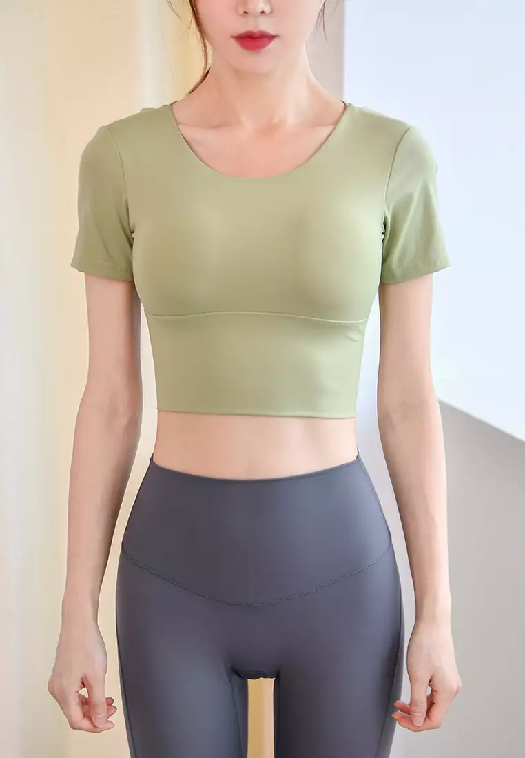 (2PCS) Quick Dry Running Fitness Yoga Dance Set (Bra Tops+Bottoms)