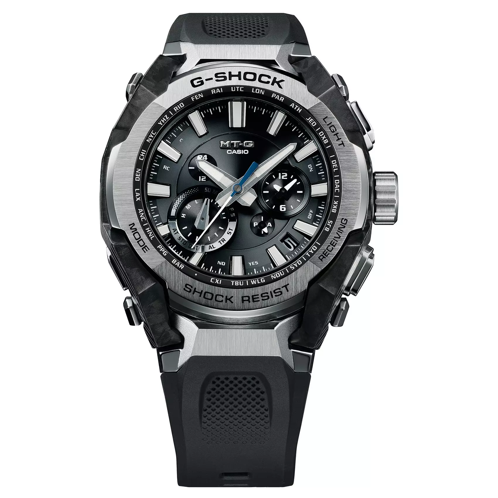Casio G-Shock JDM Watch - Jam Tangan Pria - Carbon Case - Black Resin Band - MTG-B4000-1A