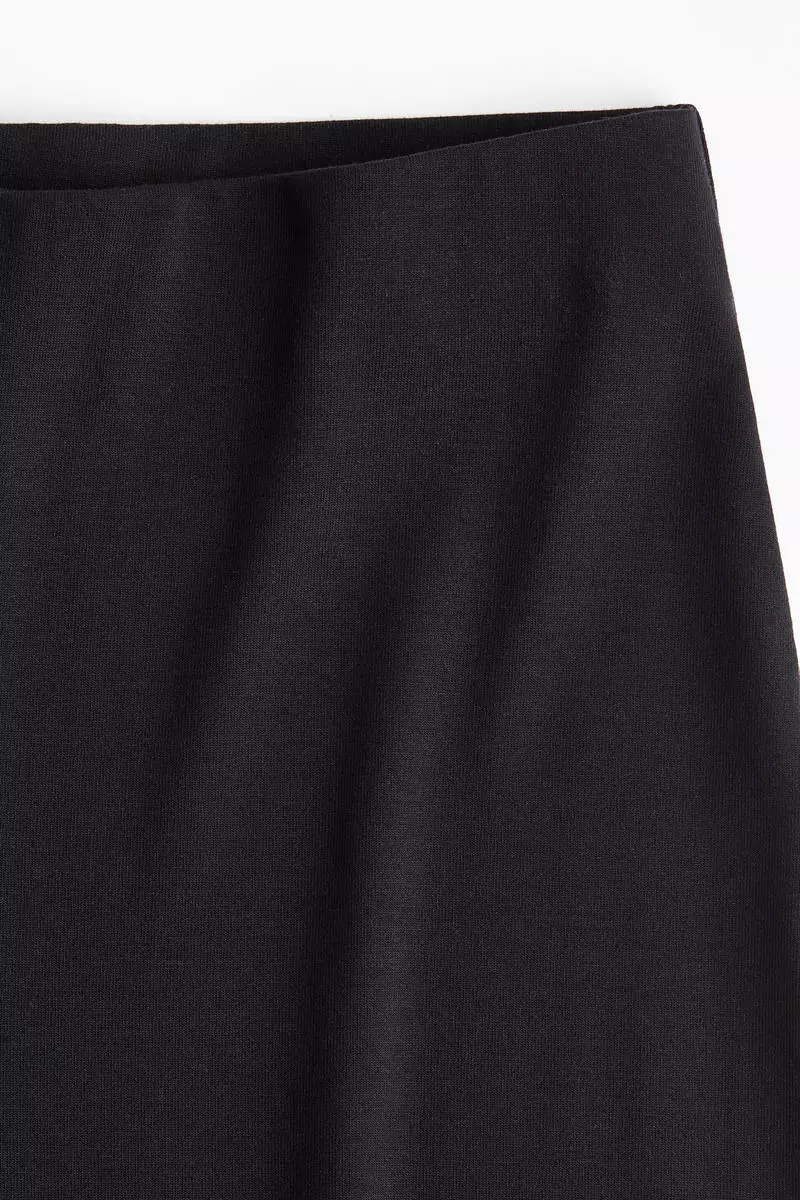 Wide jersey trousers