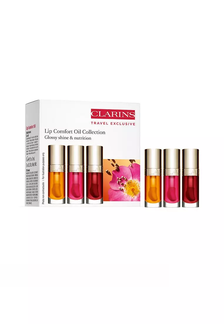 Buy Clarins Clarins Lip Comfort Oil Trio (7ml x 3) 2026 Online