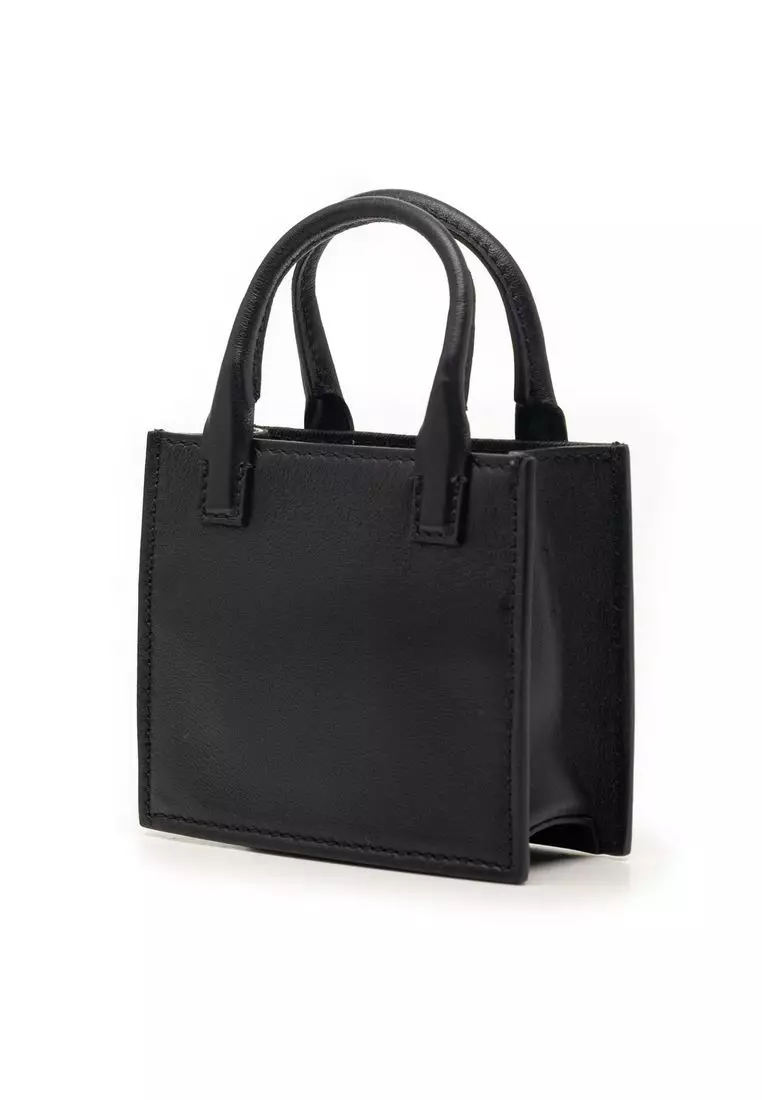 Buy Valentino Pre-Loved Valentino Mini Leather Vlogo Walk Tote