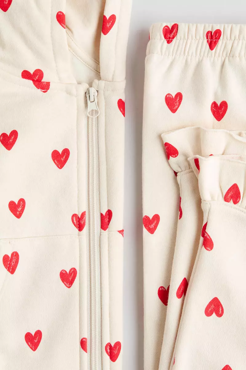 2-piece printed sweatshirt set