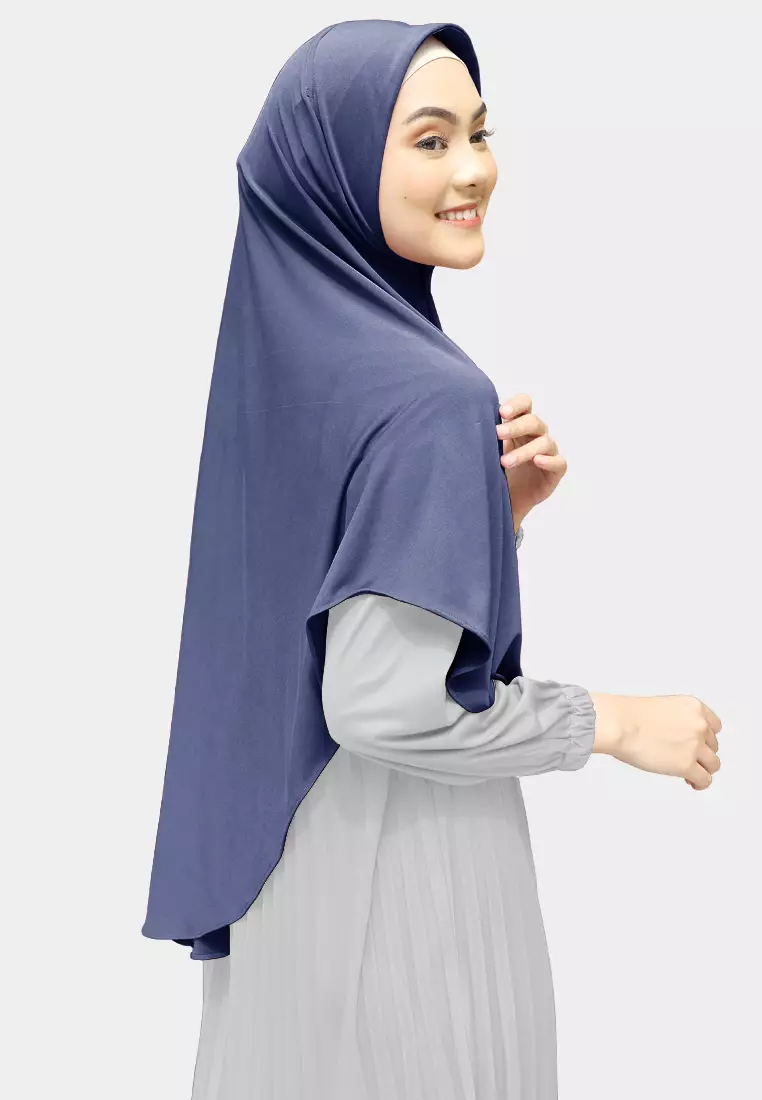 Cotton Bee - Haniya Bergo Instan | Hijab Instan | Bergo Wudhu - Royal Blue