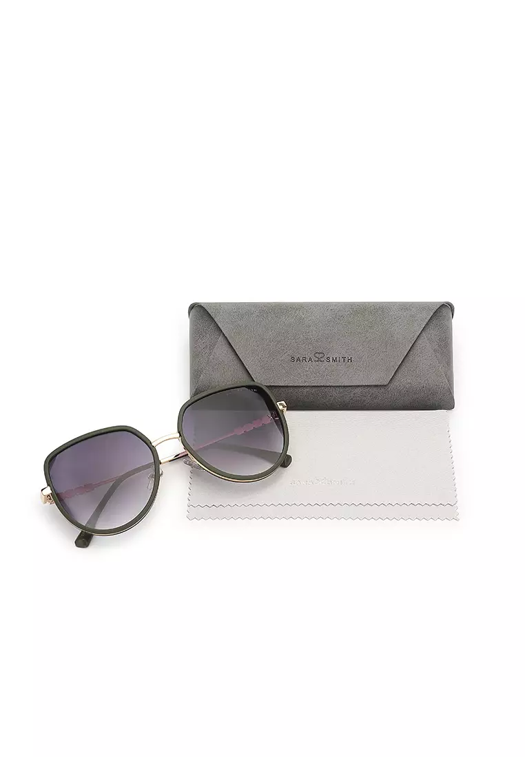 Unisex Fashion Sunglasses - Sand Mud Green