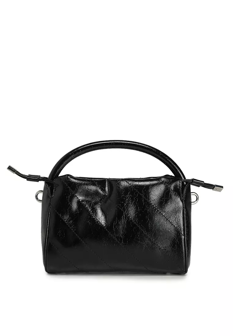 GUESS Women's Amys Drawstring Crossbody Bag - Glazed Crinkle PU, Adjustable Strap, Zip Pocket & Card Slots, 9x6.25x3.5 Inch - View #12