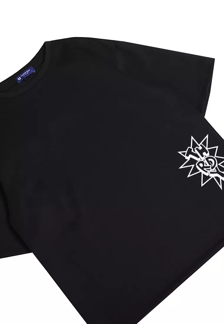 MTL98 kaos t shirt pria oversize thirdday pow thrdy hitam