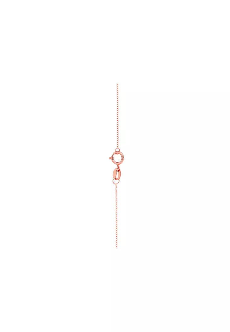 TOMEI Nephrite Series Necklace, Rose Gold 750