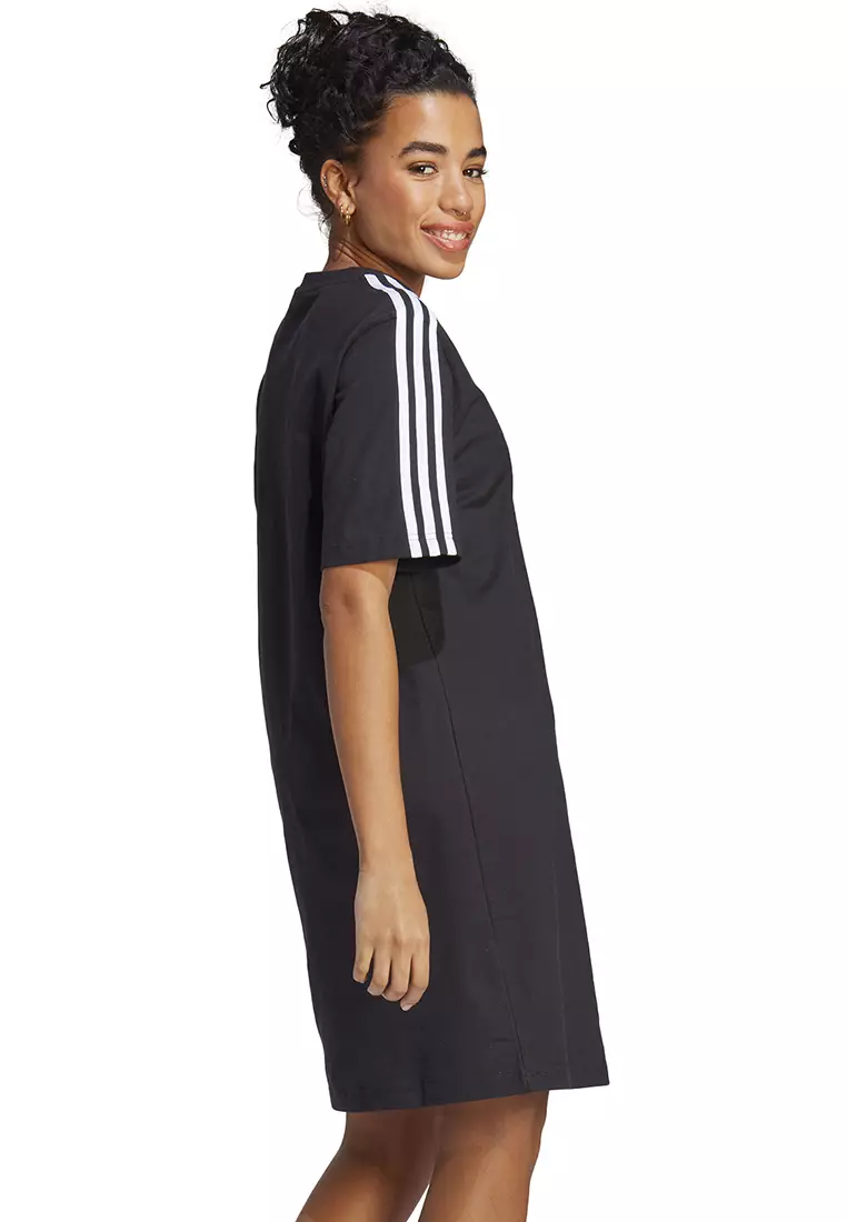 Jual ADIDAS Essentials 3Stripes Single Jersey Boyfriend Tee Dress