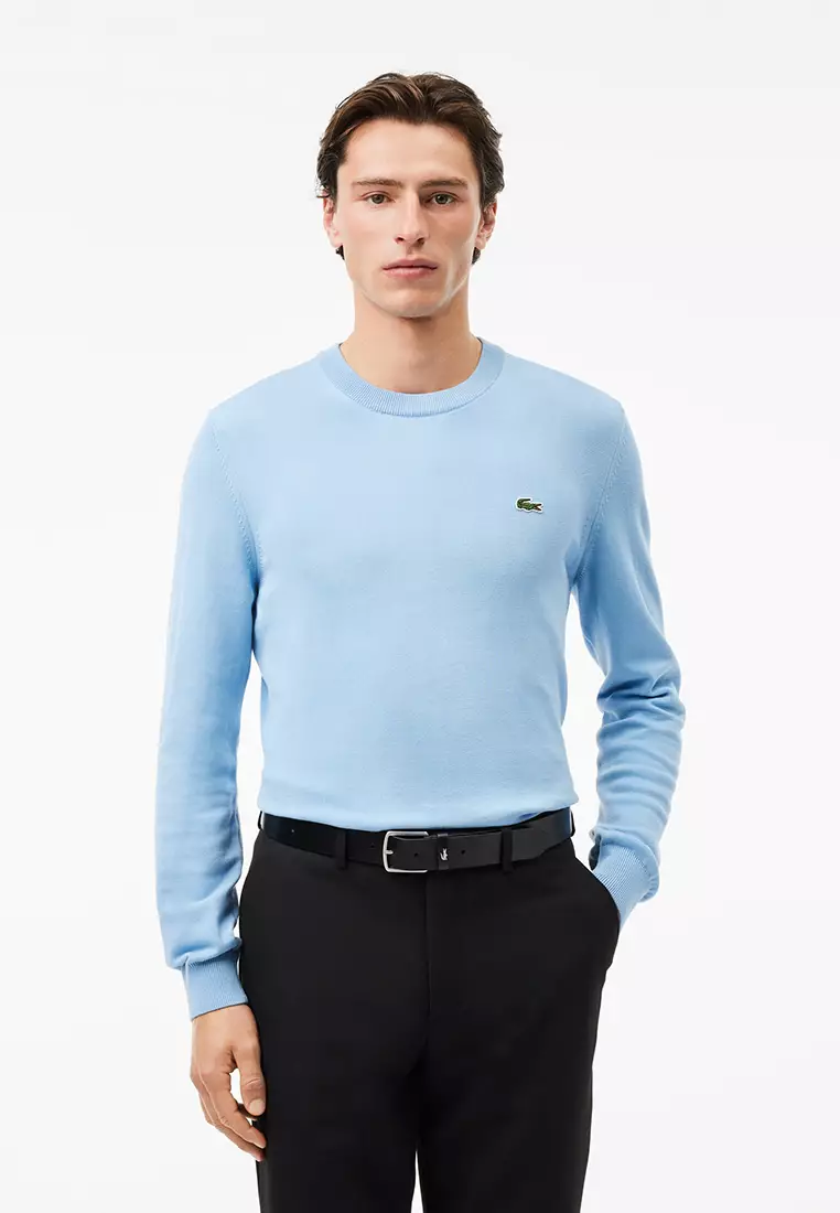 Monochrome Crew Neck Cotton Sweater