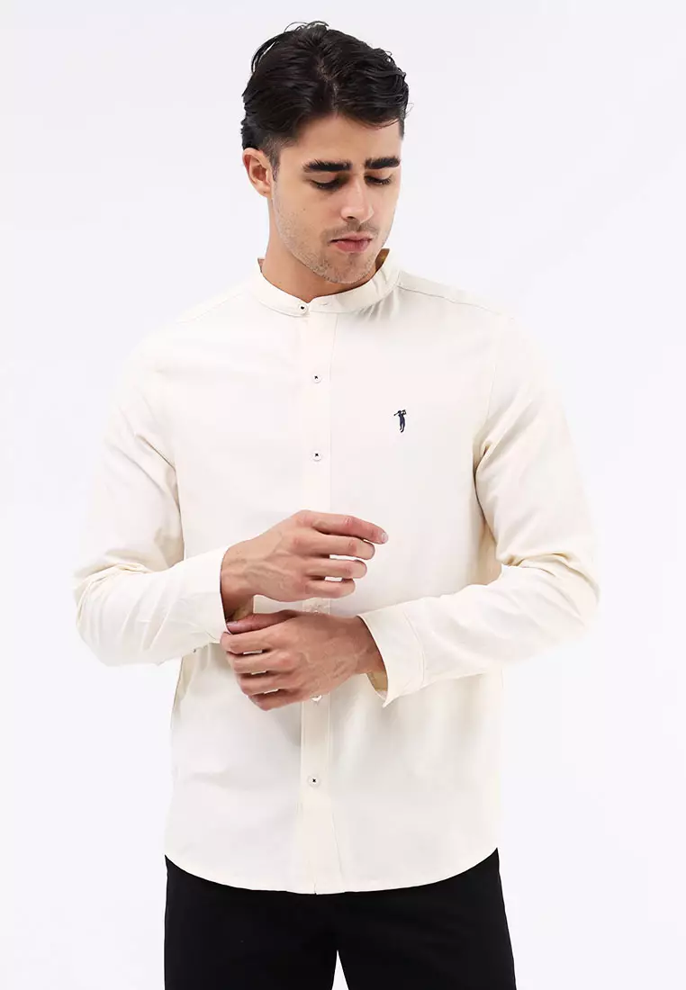 Woven Polo Long Sleeve