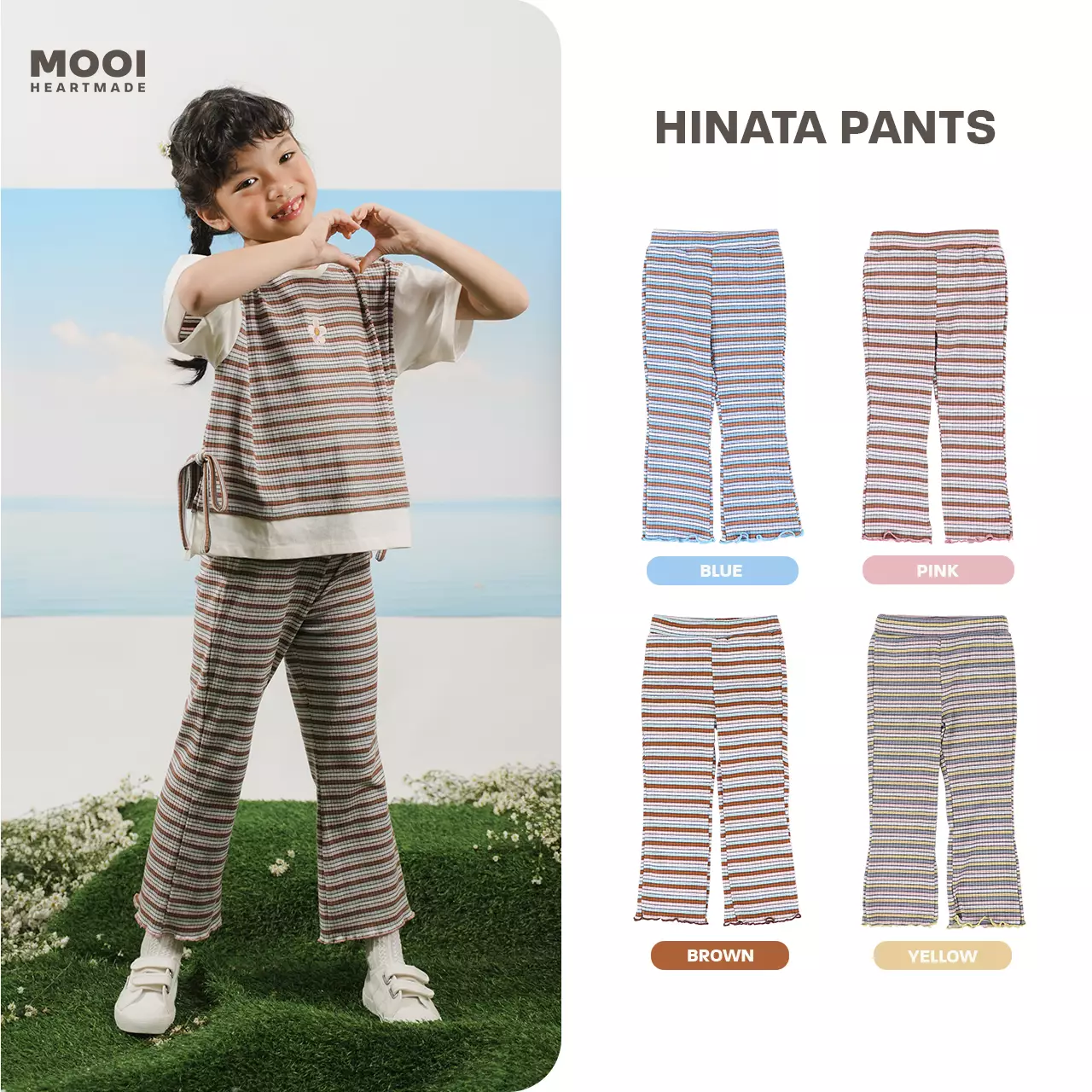 Mooi Celana Panjang Anak Perempuan Hinata Pants - Blue