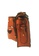CSHEON orange and brown 3D Skull Bag -Ostrich Skin Printed Genuine Leather by CSHEON B2B1FAC090A1B3GS_6