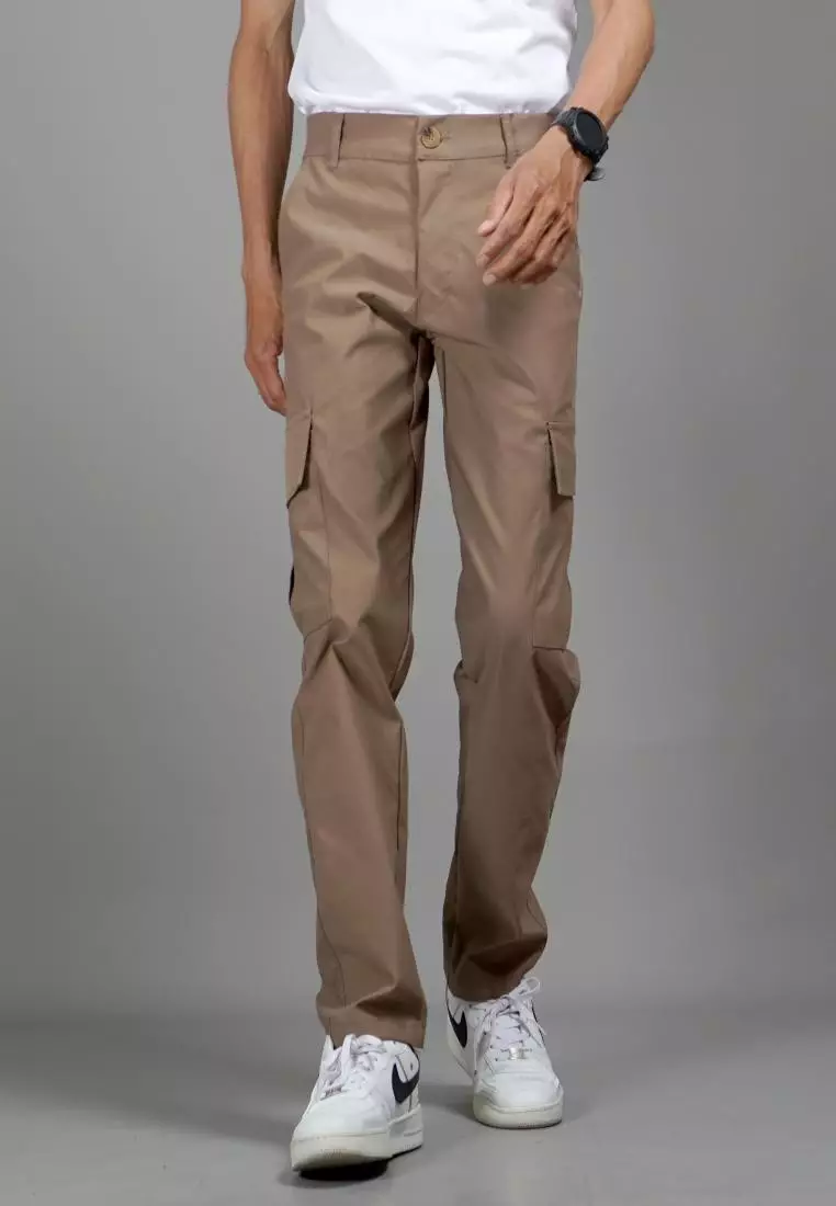  RAYMOND Celana Cargo Pria Earth Tone Cargo Tactical Pants - Coksu
