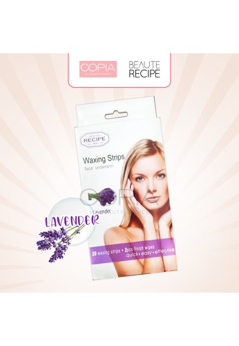 COPIA purple BEAUTE RECIPE FACE UNDERARM WAXING STRIPS LAVENDER 507A7BE54E4436GS_1