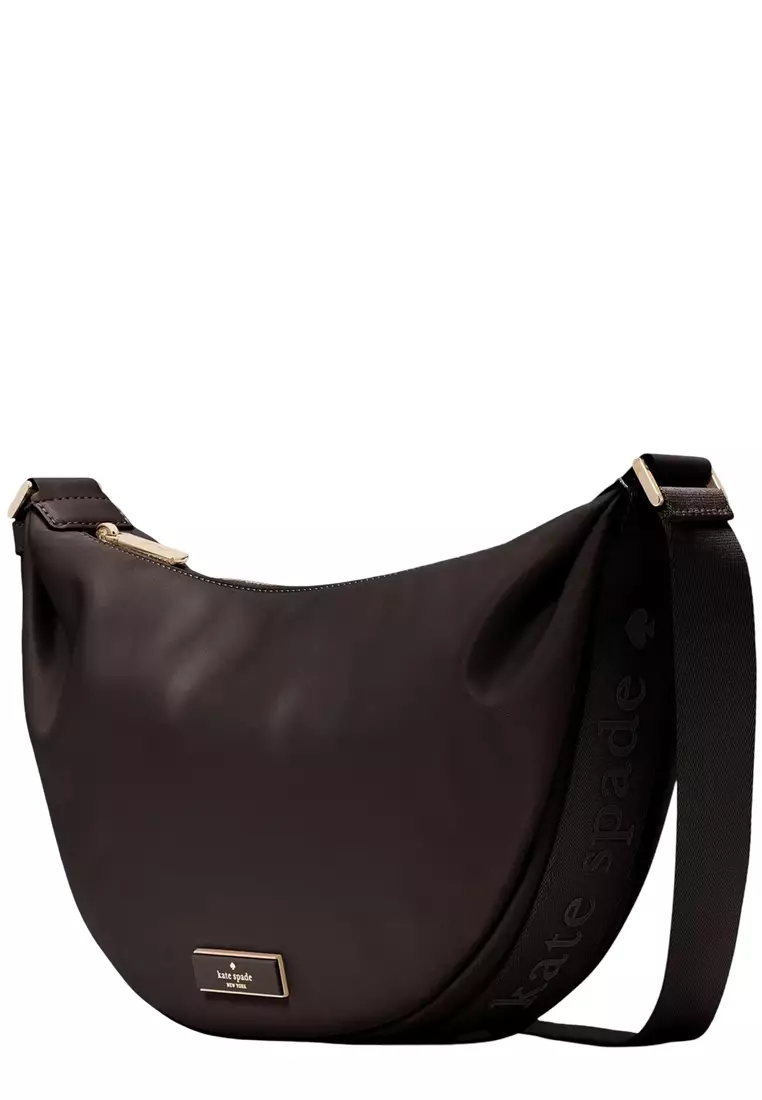 Carter Nylon Medium Sling Bag - Hot Fudge KL966