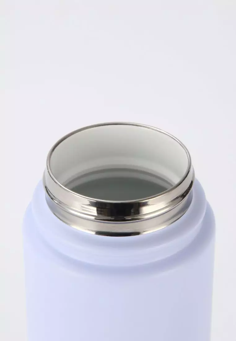 Crossing Urban Ceramic S/S Insulated Flat Cap Bottle With Handle 600ml - Ombre Coral Mist