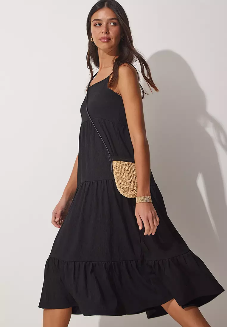 Strappy Tiered Dress