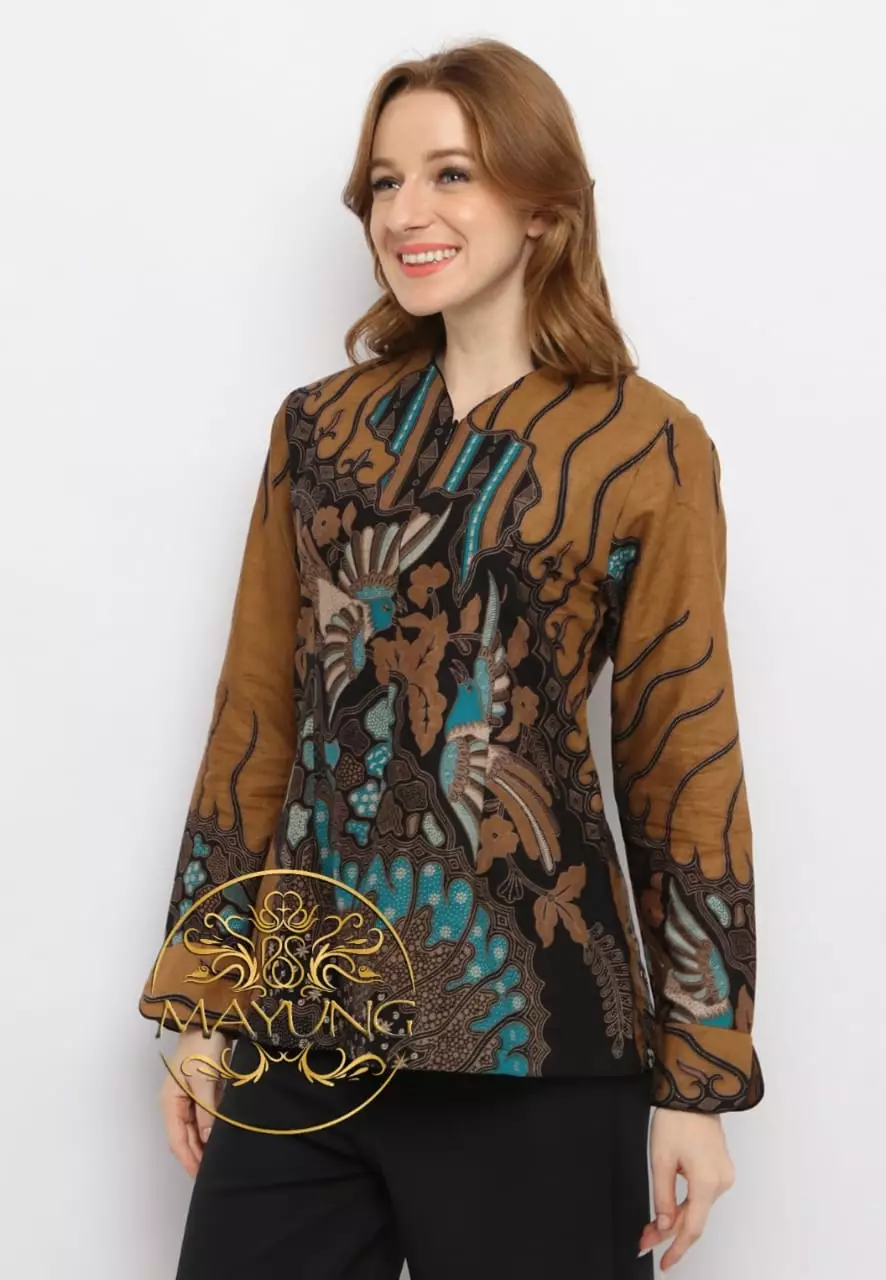 Blouse Batik Premium Citragada Coklat