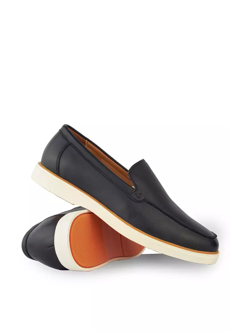 Sepatu Pria Casual Loafer Moccasin Gino Mariani Hope Black