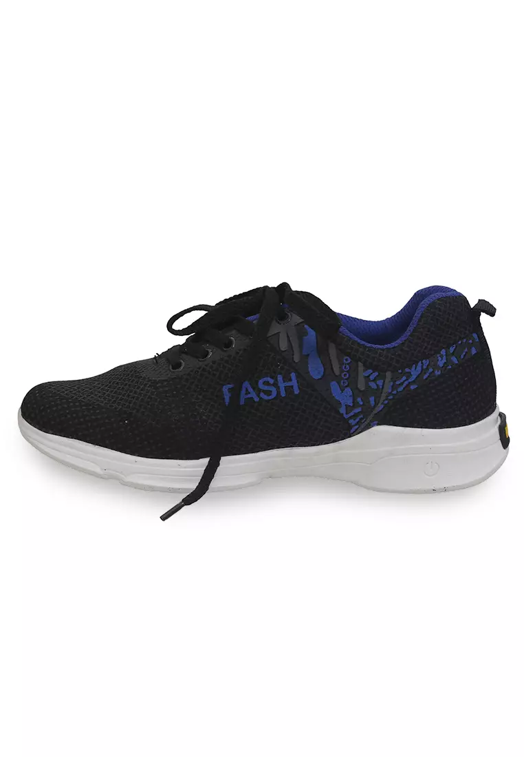 Ahya Sepatu Sneakers Tali Pria Wanita Lighweight Casual Shoes Material Mesh ORIGINAL - Blue
