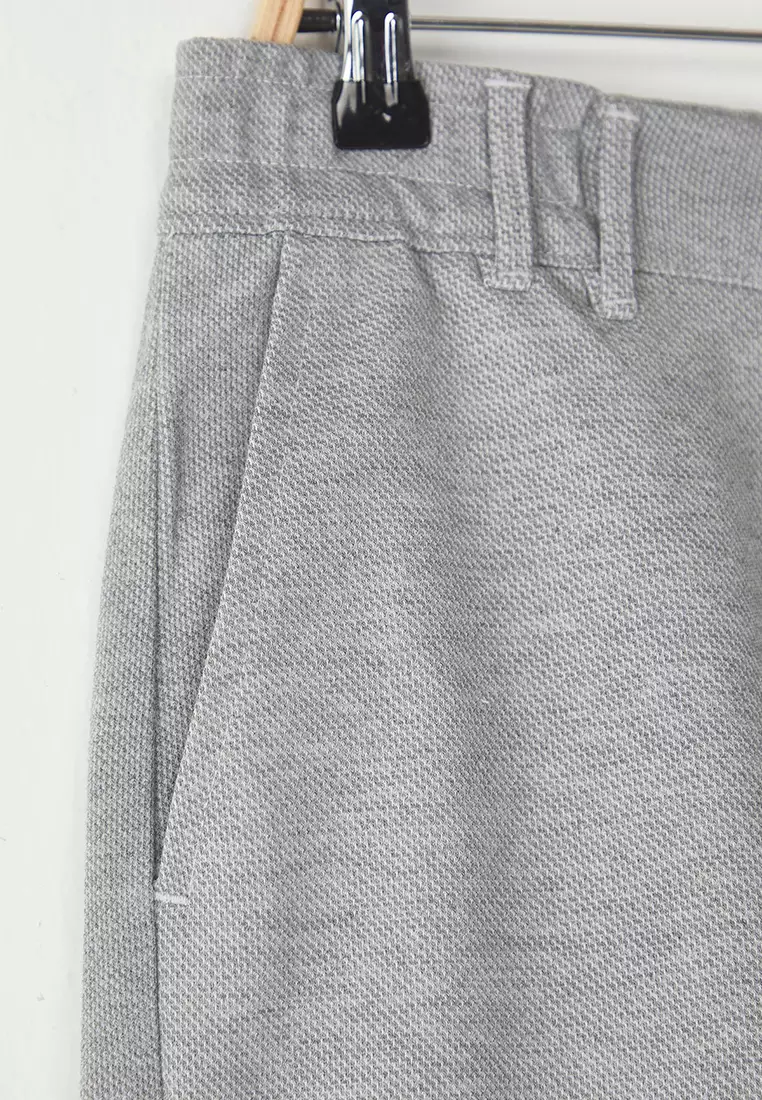 Grey Chino Regular/Normal Cut Woven Shorts & Bermuda TMNSS25SR00008