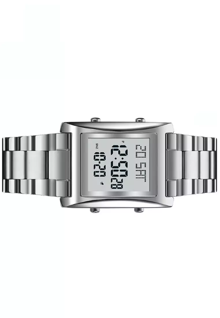 Jam Tangan Digital Pria Waterproof Many Function Strap Tali Material Stainless Steel BY93 ORIGINAL